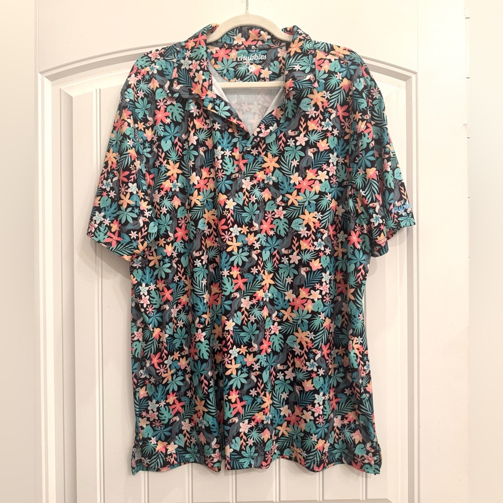 CHUBBIES Men’s XL Performance Polo Golf Shirt Casual Spring/Summer